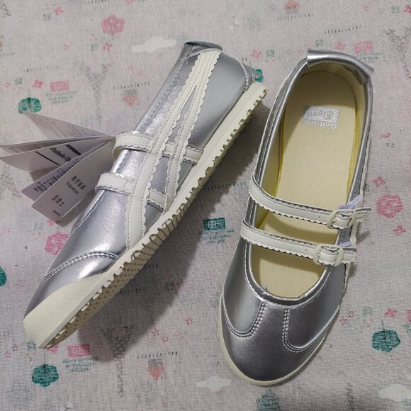 Onitsuka Tiger Mexico 66 Ballerina in Silver - Picture 4 of 6
